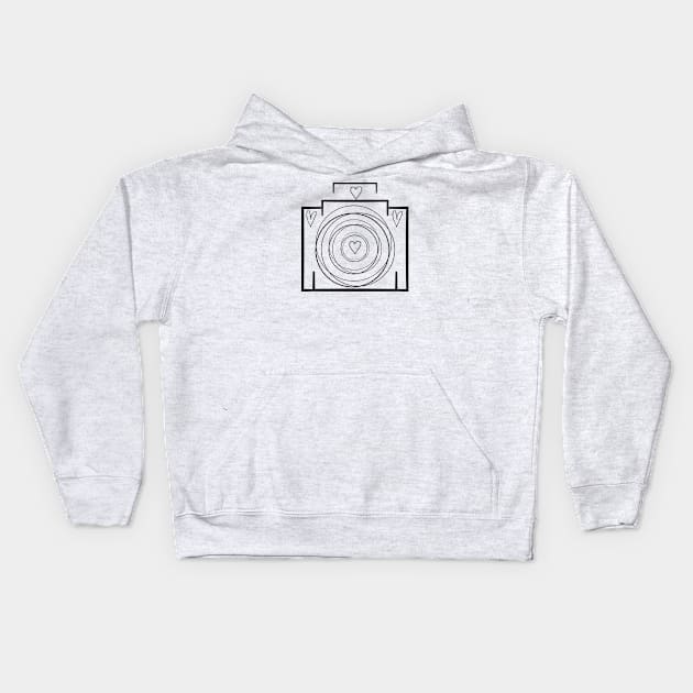 Camera Kids Hoodie by MCsab Creations